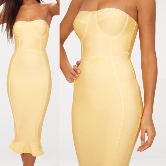 lemon bandage dress